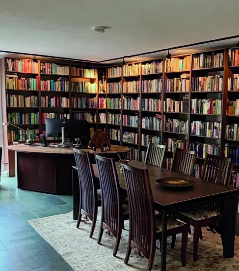 Een op maat gemaakte thuisbibliotheek.